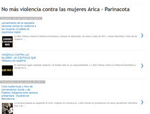 Tablet Screenshot of nomasviolenciaarica-parinacota.blogspot.com