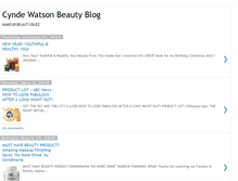 Tablet Screenshot of cyndewatsonbeauty.blogspot.com