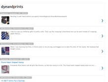 Tablet Screenshot of dyeandprints.blogspot.com