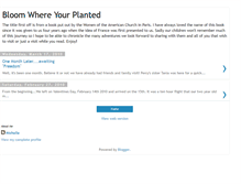 Tablet Screenshot of bloomwhereyourplantedmichelle.blogspot.com