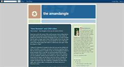 Desktop Screenshot of amandangle.blogspot.com