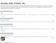 Tablet Screenshot of michaelserilfitness.blogspot.com