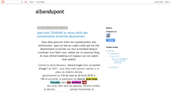 Desktop Screenshot of albandupont.blogspot.com