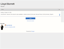 Tablet Screenshot of lloyd-borrett.blogspot.com