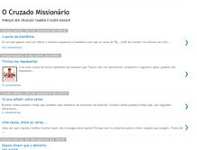 Tablet Screenshot of ocruzadomissionario.blogspot.com