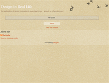 Tablet Screenshot of designinreallife.blogspot.com