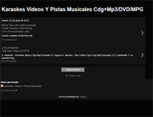 Tablet Screenshot of karaokesvideosypistasmusicales.blogspot.com
