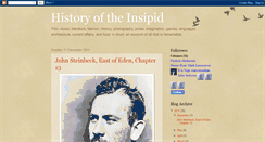 Desktop Screenshot of historyoftheinsipid.blogspot.com