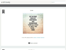 Tablet Screenshot of abitlovely.blogspot.com