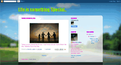 Desktop Screenshot of lifeissomethingspecial.blogspot.com