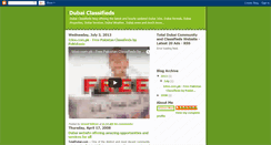 Desktop Screenshot of dubai-classifieds.blogspot.com