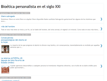 Tablet Screenshot of bioeticanuevosiglo.blogspot.com