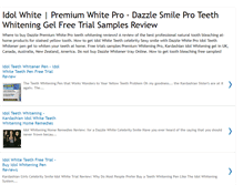 Tablet Screenshot of dazzlewhitepro-teethwhiteningpro.blogspot.com