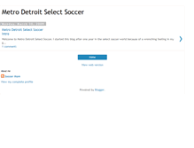 Tablet Screenshot of detroitselectsoccer.blogspot.com