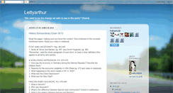 Desktop Screenshot of lettyarthur.blogspot.com
