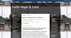 Desktop Screenshot of faithhopeandloveconference.blogspot.com