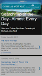 Mobile Screenshot of genealogysearchtip.blogspot.com