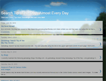 Tablet Screenshot of genealogysearchtip.blogspot.com