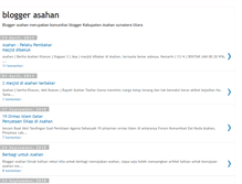 Tablet Screenshot of bloggerasahan.blogspot.com