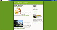 Desktop Screenshot of house-cleaning-secrets.blogspot.com