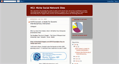 Desktop Screenshot of nichesocialnetworksites.blogspot.com