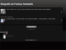 Tablet Screenshot of fedosysantaellabio.blogspot.com