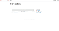 Desktop Screenshot of isidrocadena.blogspot.com