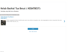 Tablet Screenshot of kebatbest.blogspot.com