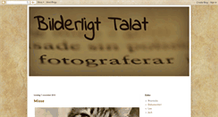 Desktop Screenshot of bilderligt-talat.blogspot.com