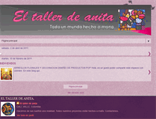 Tablet Screenshot of eltallerdeanitagmail.blogspot.com