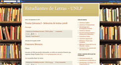 Desktop Screenshot of estudiantesdeletras-unlp.blogspot.com