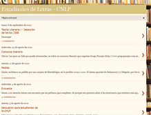 Tablet Screenshot of estudiantesdeletras-unlp.blogspot.com