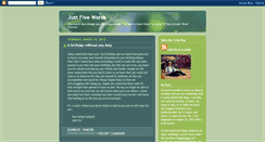 Desktop Screenshot of dreamcatcher-justfivewords.blogspot.com