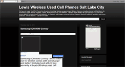 Desktop Screenshot of lewiswirelessusedcellphonesutah.blogspot.com