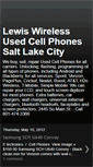 Mobile Screenshot of lewiswirelessusedcellphonesutah.blogspot.com