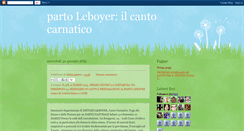 Desktop Screenshot of ilbellodelparto.blogspot.com