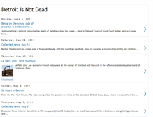 Tablet Screenshot of detroitisnotdead.blogspot.com