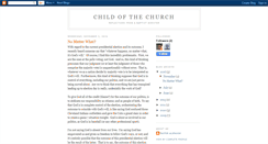 Desktop Screenshot of childofthechurch.blogspot.com