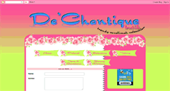 Desktop Screenshot of dechantiquebutik.blogspot.com