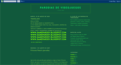 Desktop Screenshot of parodiasdevideojuegos.blogspot.com