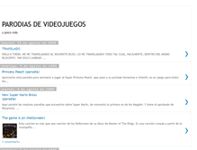 Tablet Screenshot of parodiasdevideojuegos.blogspot.com