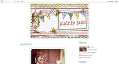 Desktop Screenshot of plainlyjaneblog.blogspot.com