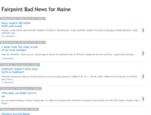 Tablet Screenshot of fairpointbadnewsformaine.blogspot.com