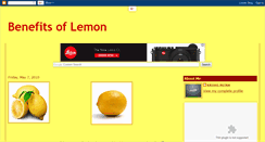 Desktop Screenshot of lemon-benefits.blogspot.com