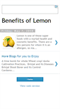 Mobile Screenshot of lemon-benefits.blogspot.com