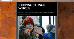 Desktop Screenshot of keeping-things-whole.blogspot.com