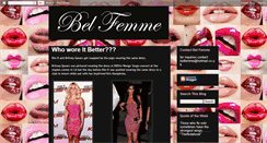Desktop Screenshot of belfemme.blogspot.com