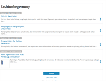 Tablet Screenshot of fashionhegemony.blogspot.com