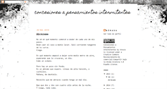 Desktop Screenshot of pensamientosintermitentes.blogspot.com