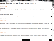 Tablet Screenshot of pensamientosintermitentes.blogspot.com